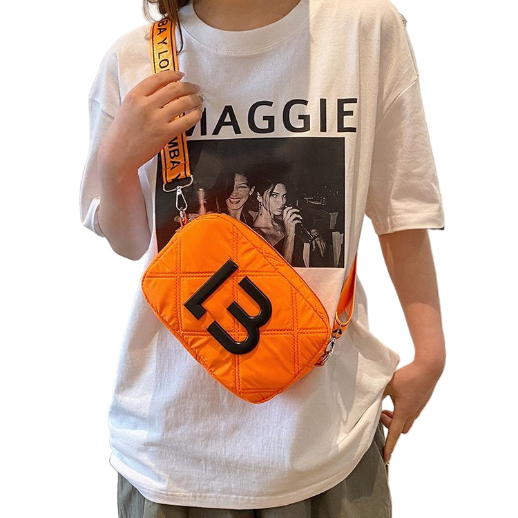 Solid Color Small Square Bags Women Fashion Underarm Bag Rhombic Sewing Shoulder Messenger Bags
