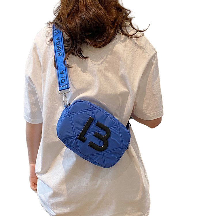 Solid Color Small Square Bags Women Fashion Underarm Bag Rhombic Sewing Shoulder Messenger Bags