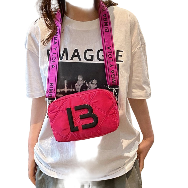 Solid Color Small Square Bags Women Fashion Underarm Bag Rhombic Sewing Shoulder Messenger Bags